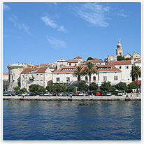 kroatien, adria, kocula, hafen, insel