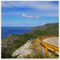 kueste, strasse, kroatien, natur