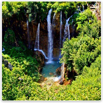 wasserfall, nationalpark, kroatien, natur