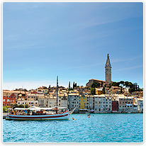 Blick auf Rovinj rovinj, stadt, turm