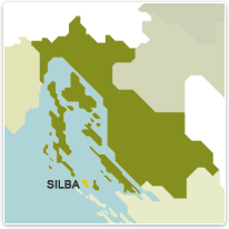 silba, insel, karte, landkarte, map