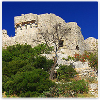 ugljan, ruine, insel, adria, kroatien