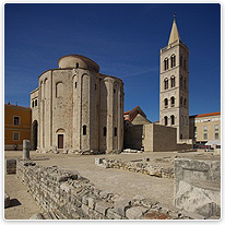 zadar, altstadt, ruine, kroatien